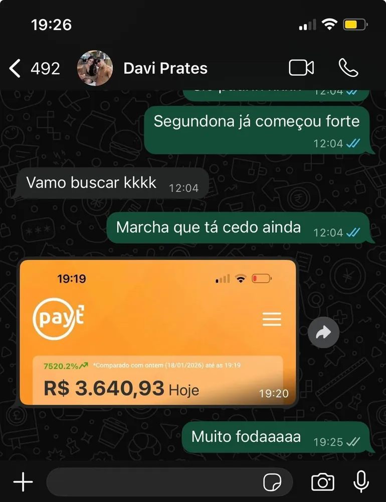 Print de resultado do aluno Davi Prates